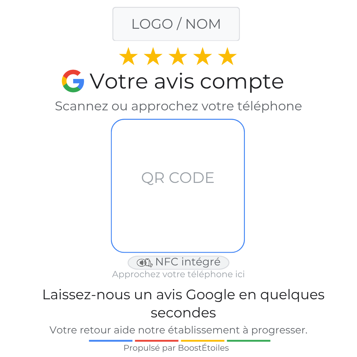 Plaque Avis Google