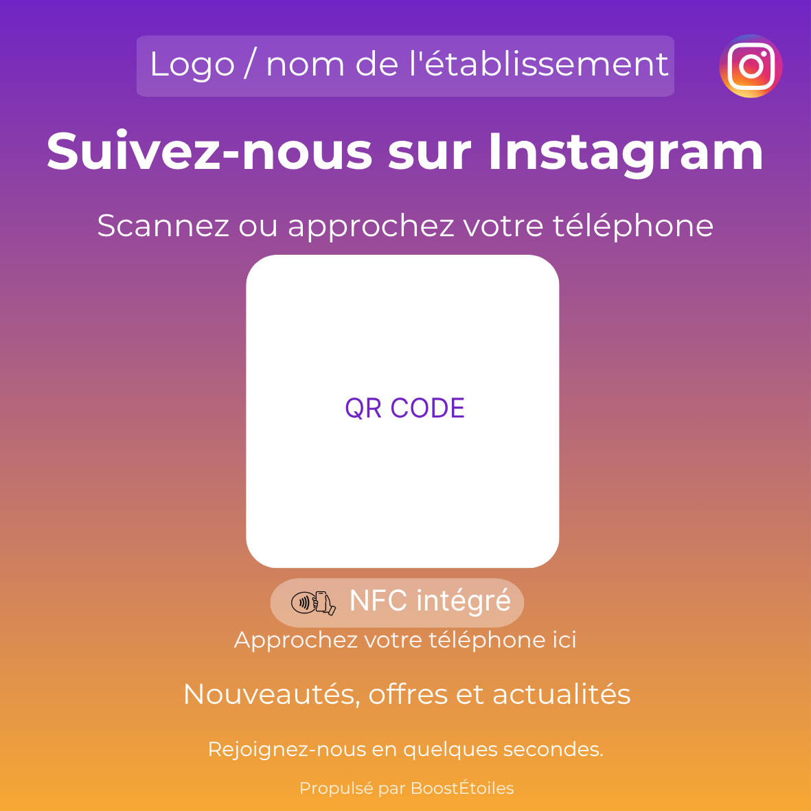 Plaque Instagram
